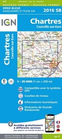Wandelkaart - Topografische kaart 2016SB Chartres, Courville-sur-Eure | IGN - Institut Géographique National