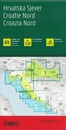 Fietskaart - Wegenkaart - landkaart Kroatië Noord + Zuid | Freytag & Berndt