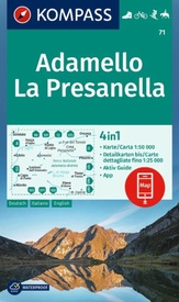 Wandelkaart 71 Adamello - La Presanella | Kompass