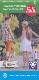 Fietskaart 24 Fietsknooppuntenkaart Flevoland - Vechtdal - Kop van Overijssel | Falk
