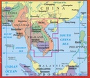 Wegenkaart - landkaart Vietnam, Laos & Cambodia | Gizi Map