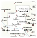 Wandelkaart Bad Iburg - Bad Laer - Bad Rothenfelde - Bad Essen | Publicpress