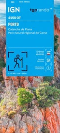 Wandelkaart 4150OT Porto / Calanche de Piana / PNR de Corse | IGN - Institut Géographique National