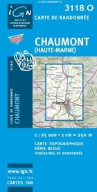 Wandelkaart - Topografische kaart 3118O SB - Serie Bleue Chamont ( Haute-Marne) | IGN - Institut Géographique National