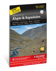Wandelkaart Hoyfjellskart Ähpar & Rapadalen | Zweden | Calazo