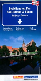 Wegenkaart - landkaart 2 Midden en Zuid Jutland, Midt/Sydjylland og Fyn   | Kümmerly & Frey