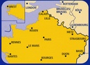 Wegenkaart - landkaart Frankreich Nord - Frankrijk Noord | Kümmerly & Frey