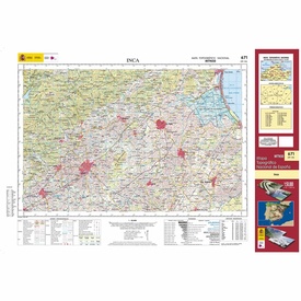 Topografische kaart 671 MT50 Inca (Mallorca) | CNIG - Instituto Geográfico Nacional1