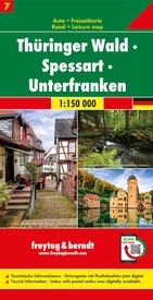 Wegenkaart - landkaart 07 Thüringer Wald – Spessart – Unterfranken | Freytag & Berndt
