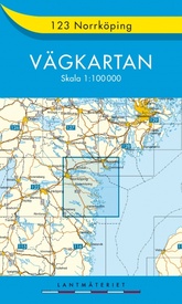Wegenkaart - landkaart 123 Vägkartan Norrköping | Lantmäteriet