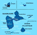Wegenkaart - landkaart - Wandelkaart Guadeloupe, Saint-Martin - Sint Maarten, Saint-Barthélémy | IGN - Institut Géographique National