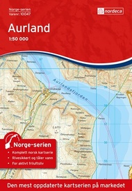 Wandelkaart - Topografische kaart 10047 Norge Serien Aurland | Nordeca