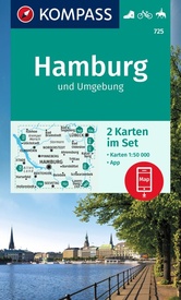 Wandelkaart 725 Hamburg | Kompass