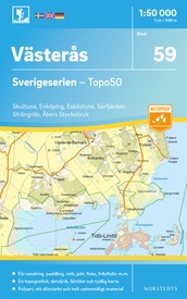 Wandelkaart - Topografische kaart 59 Sverigeserien Västerås | Norstedts