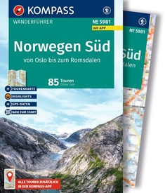 Wandelgids 5981 Kompass Wanderführer Norwegen süd - Noorwegen zuid | Kompass