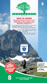 Wandelkaart 08 Valli di Lanzo | Fraternali Editore