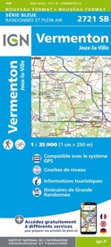 Topografische kaart - Wandelkaart 2721SB Vermenton | IGN - Institut Géographique National