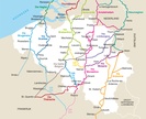 Overzicht Pelgrimsroutes België - Compostela genootschap Vlaanderen