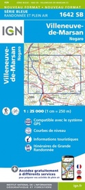 Wandelkaart - Topografische kaart 1642SB Villeneuve-de-Marsan | IGN - Institut Géographique National