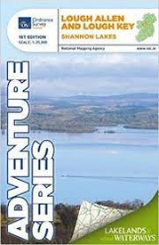 Wandelkaart Adventure Series Lough Allen & Lough Key Shannon Lakes | Ordnance Survey Ireland