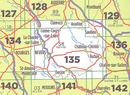 Fietskaart - Wegenkaart - landkaart 135 Nevers - Autun - Morvan | IGN - Institut Géographique National