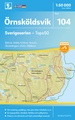 Wandelkaart - Topografische kaart 104 Sverigeserien Örnsköldsvik | Norstedts