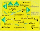 Wandelkaart 2472 Marsciano - Todi - Terni - Orvieto - Amelia - Narni | Kompass