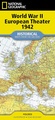 Historische Kaart Archive map Wereldoorlog II Het Europese strijdtoneel 1942 | National Geographic