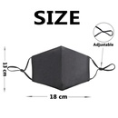 Mondkapje - gezichtsmasker met wereldkaart lichtblauw