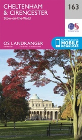 Wandelkaart - Topografische kaart 163 Landranger Cheltenham & Cirencester, Stow-on-the-Wold - Cotswolds | Ordnance Survey