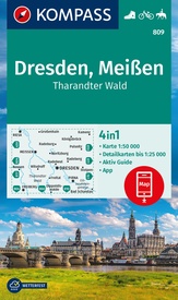 Wandelkaart 809 Dresden - Meißen | Kompass