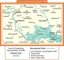 Wandelkaart - Topografische kaart 196 Explorer  Sudbury, Hadleigh, Dedham Vale  | Ordnance Survey