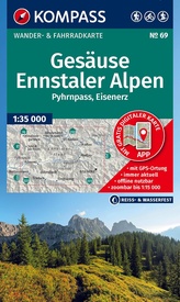 Wandelkaart 69 Gesäuse - Ennstaler Alpen | Kompass