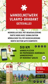 Wandelknooppuntenkaart Wandelnetwerk BE Getevallei - Hageland | Toerisme Vlaams-Brabant