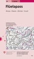Fietskaart - Topografische kaart - Wegenkaart - landkaart 39 Flüelapass | Swisstopo