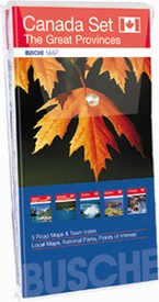 Wegenkaart - landkaart Canada Set The great Provinces | Busche Map