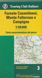 Wandelkaart 3 Carta-guida Foreste Casentinesi, Monte Falterona e Campigna | Touring Club Italiano