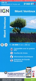 Wandelkaart - Topografische kaart 3140ETR Mont Ventoux | IGN - Institut Géographique National