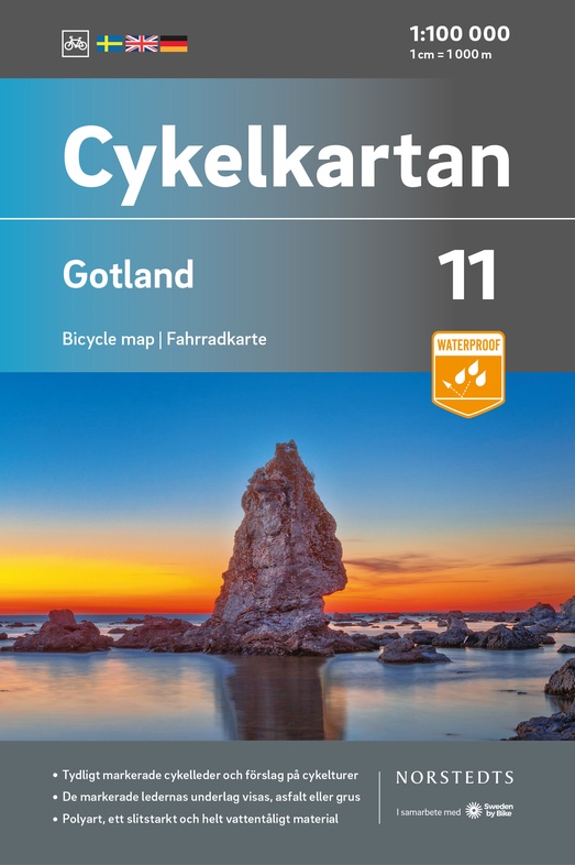 Fietskaart 11 Cykelkartan Gotland | Norstedts | 9789113106175