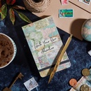 Notitieboekje Vintage Map Collage Flip Notebook | Sass & Belle