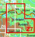 Wandelkaart Z7 Fjällkartan Åre - Vålådalen - Bydalen | Lantmäteriet