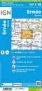 Wandelkaart - Topografische kaart 1417SB Ernée - Gorron | IGN - Institut Géographique National