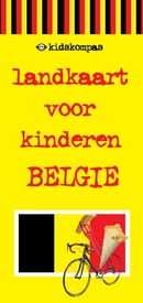 Wegenkaart - landkaart Kidskompas landkaart voor kinderen Belgie | Buro Kakelbont