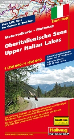 Wegenkaart - landkaart Motomap Motorkaart Noorditaliaanse meren -  Lombardije, Oberitalienische Seen | Hallwag | 9783828307940 |  Reisboekwinkel De Zwerver