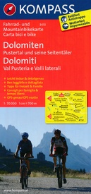 Fietskaart 3413 Dolomiten - Dolomieten | Kompass