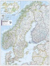 Wegenkaart - landkaart Scandinavië en de Baltische staten | National Geographic