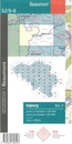Topografische kaart - Wandelkaart 52/5-6 Topo25 Beaumont | NGI - Nationaal Geografisch Instituut