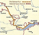 Fietskaart The Salmon Run - Dundee to Pitlochry via Perth (Schotland) | Sustrans