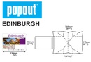 Stadsplattegrond Edinburgh popout map | Popoutmap