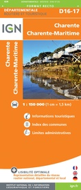 Wegenkaart - landkaart 721313 Charente - Charente-Maritime | IGN - Institut Géographique National